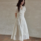French Lace Flare Dress SMS0017