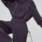 Half-Zip Sailor Collar Tops / Wide Sweatpants FER0383