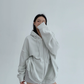 Oversized Zip-Up Hoodie YLS0940