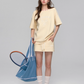 One Shoulder Sweat Top / Sweat Mini Skirt ASG0044