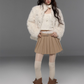 Stand Collar Fluffy Fur Jacket TRK0009