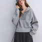 Striped Half-Zip Pullover Hoodie ASG0081