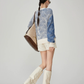 Blue Braided Round-Neck Knit FER0368