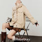 Fox Fur Jacket/Suede Pleated Skirt LLA0566