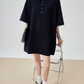 Two-Tone Polo Shirt Dress FER0226