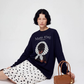 Casual Printed Long-Sleeve T-Shirt / A-line Mini Skirt LLA0664