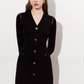 Gold Button Tight Mini Dress DPY0073