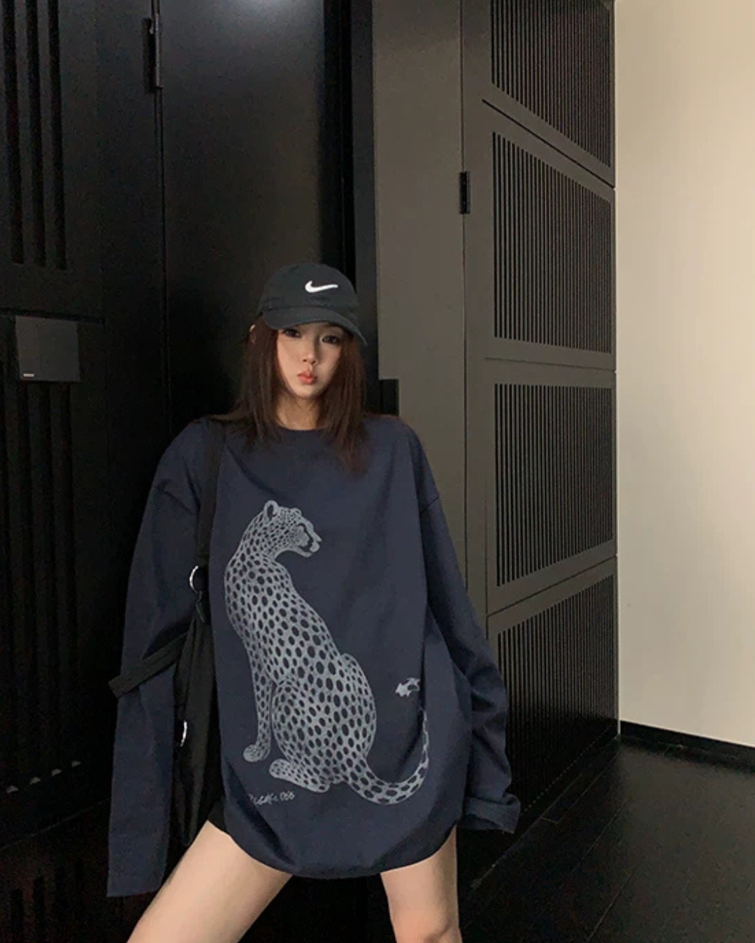 Tiger Print Long-Sleeve T-Shirt YLS1035