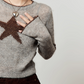 Star Round Neck Knit / A-line Mini Skirt LLA0539