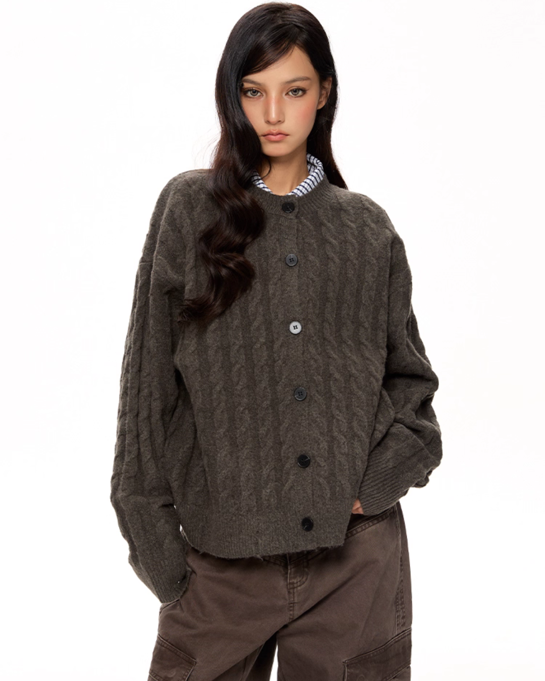 Cable Knit Cardigan VAT0014