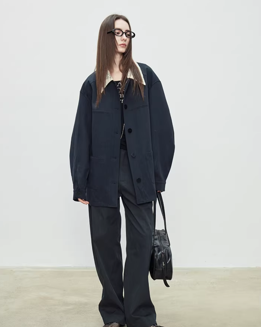 Patchwork Mid-Length Trench Coat TEO0008