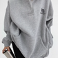 Bicolor Half Button Hoodie  YLS0688