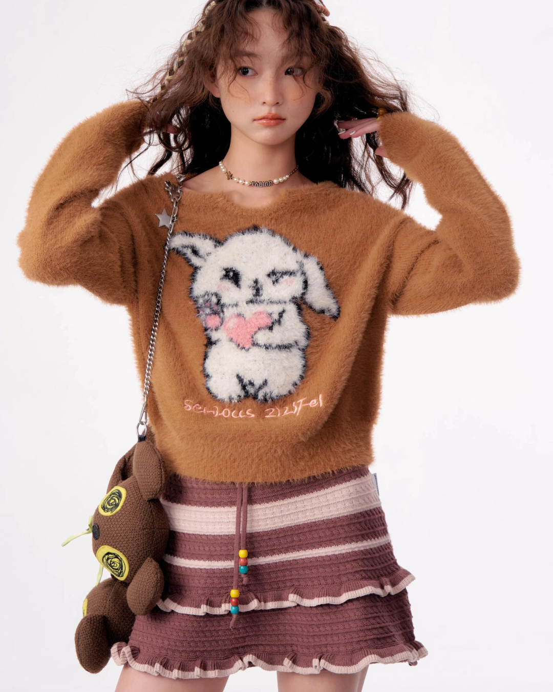 Rabbit Fluffy Pullover Knit ZZF0300