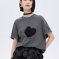 Butterfly Embroidery Short Sleeve T-Shirt SHN0012