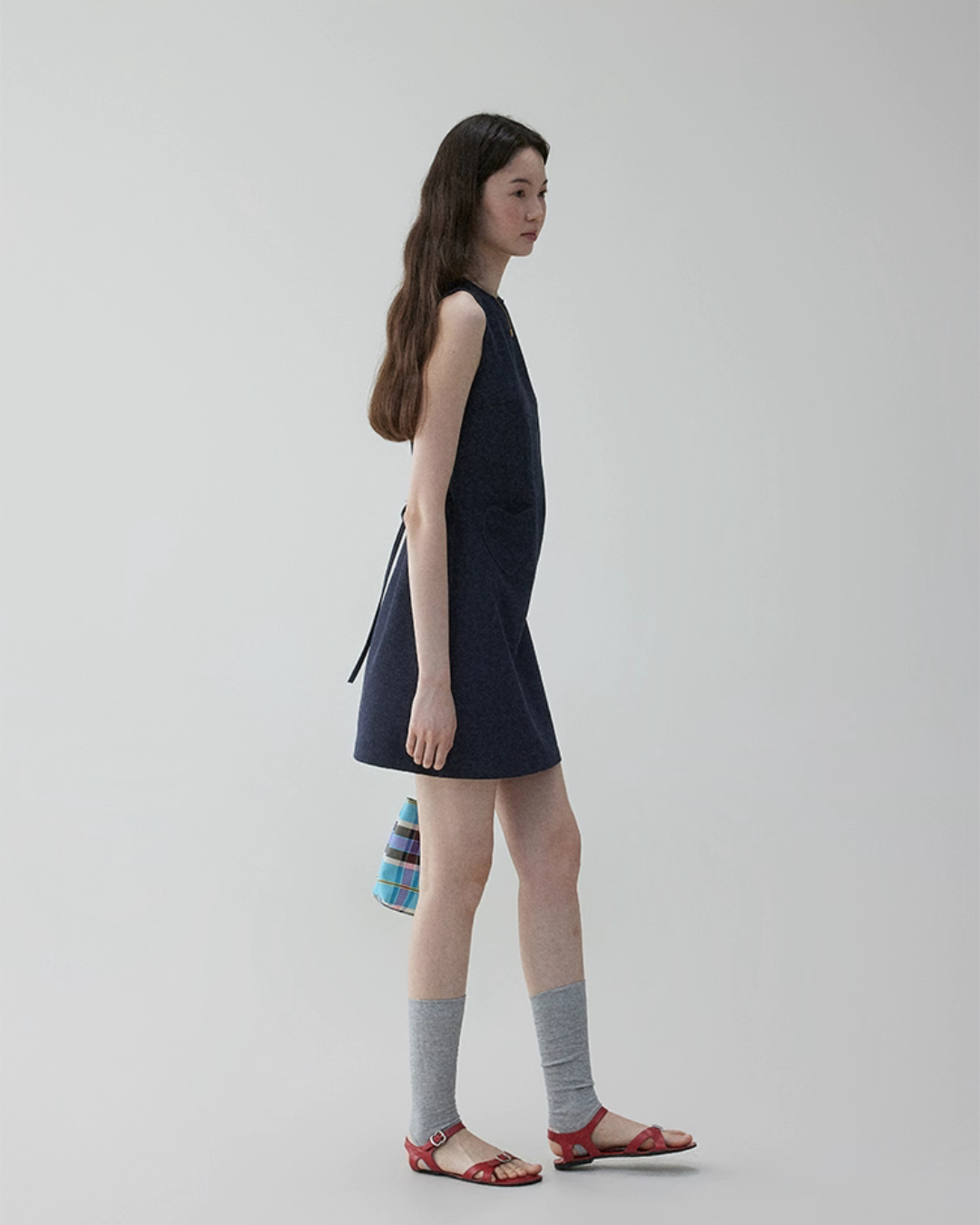 Heart Pocket Sleeveless Dress VOE0002