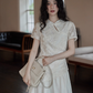 China Embroidery Flower Dress SMS0015