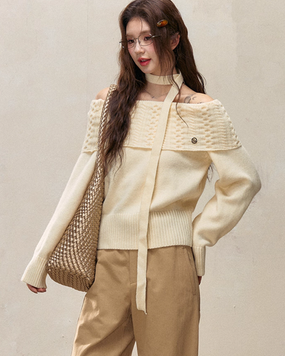 Off-Shoulder Tops / Wide Pants / Flared Long Skirts ELS0001