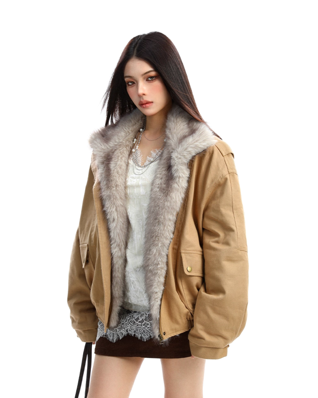 2way Faux Fur Blouson BGS0031