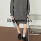 Round Neck Fake Pocket Knit Dress LLA0409