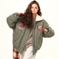 Retro Lambswool Collar Cotton Jacket WDZ0039