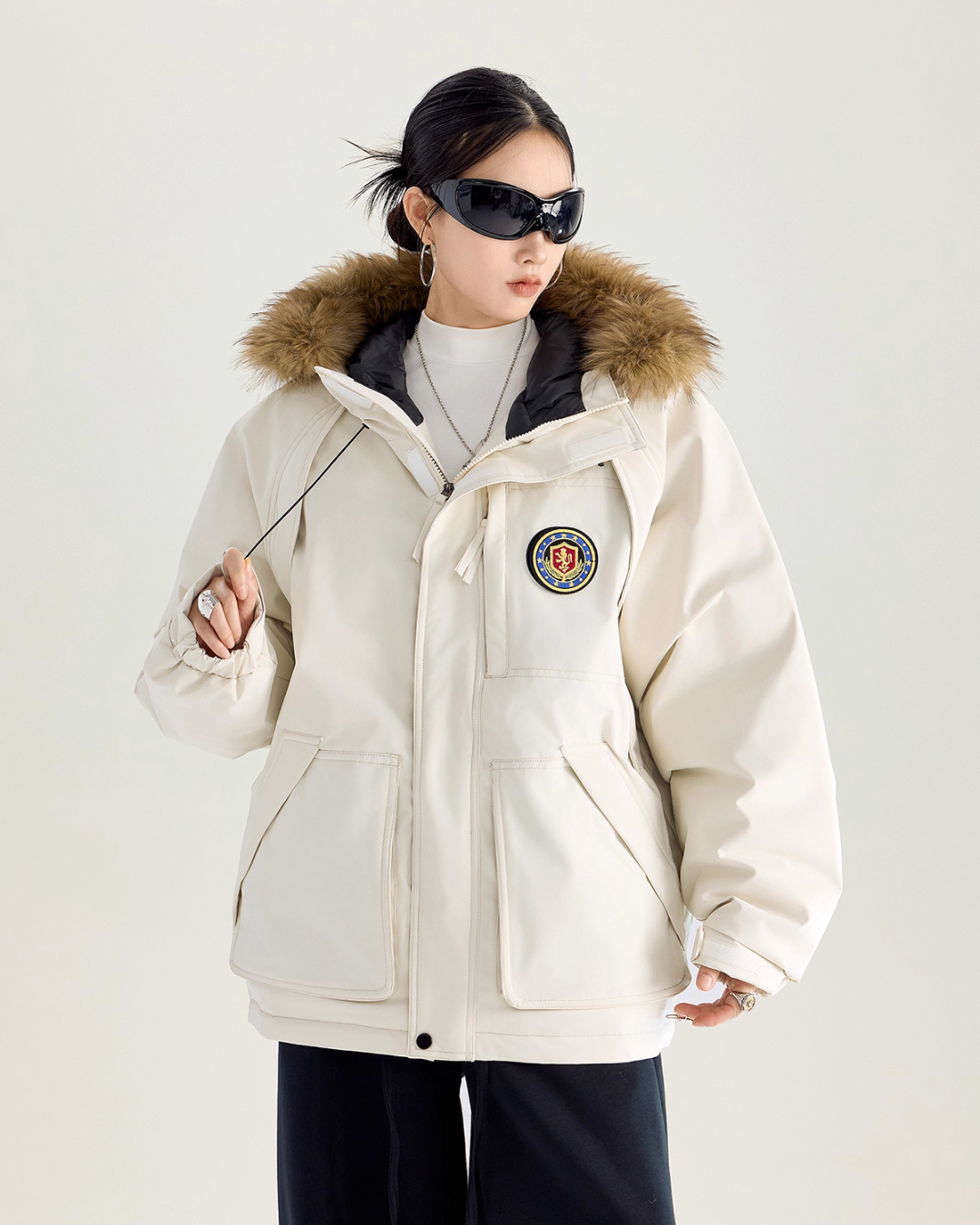 Fur Hood Down Jacket ICM0109