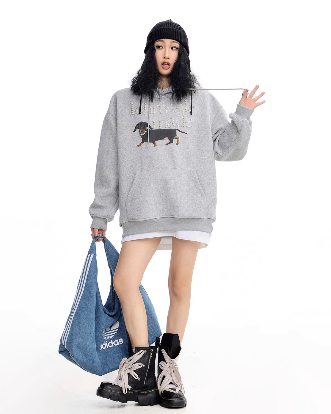 Dog Pearl Logo Sweat Hoodie ICM0090