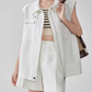 Sleeveless Jacket-Style Vest / High-Waist Short Pants FER0111
