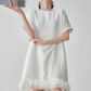 Hem Tulle Frill Mini Dress FER0128