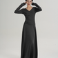V-Neck Slim Long Sleeve Dress SRS0333