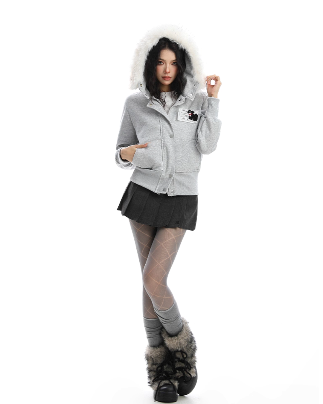 Fur Collar Puppy Short Jacket BGS0024