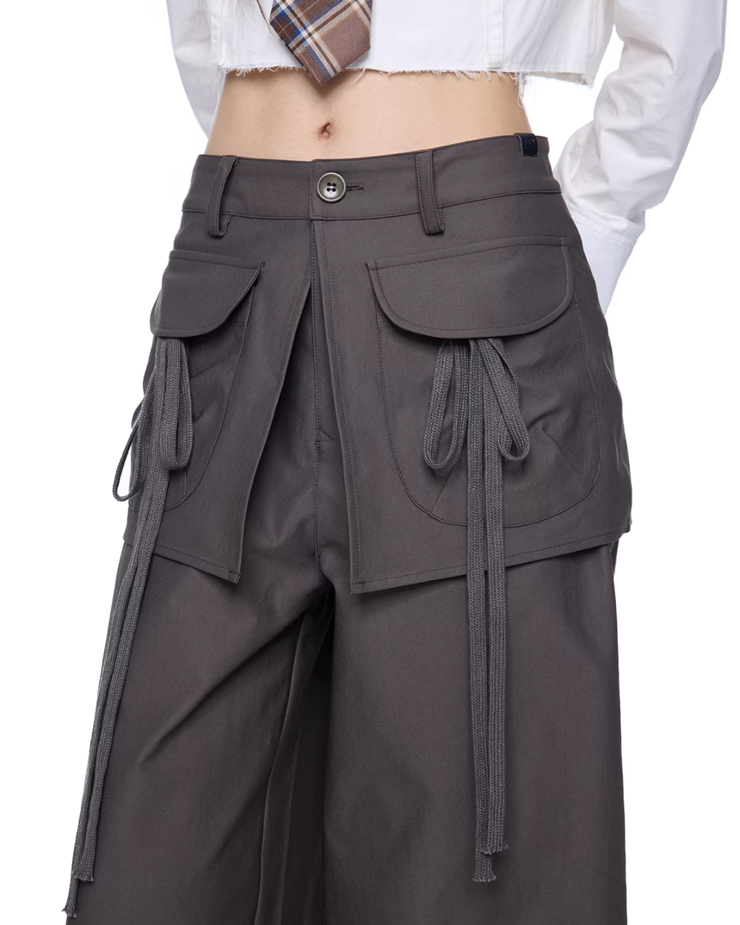 Pocket Wide-Leg Pants EZK0100