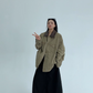 Leather Collar Military Jacket YLS0914