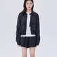 Round Neck Zip-Up Short Jacket SHN0022