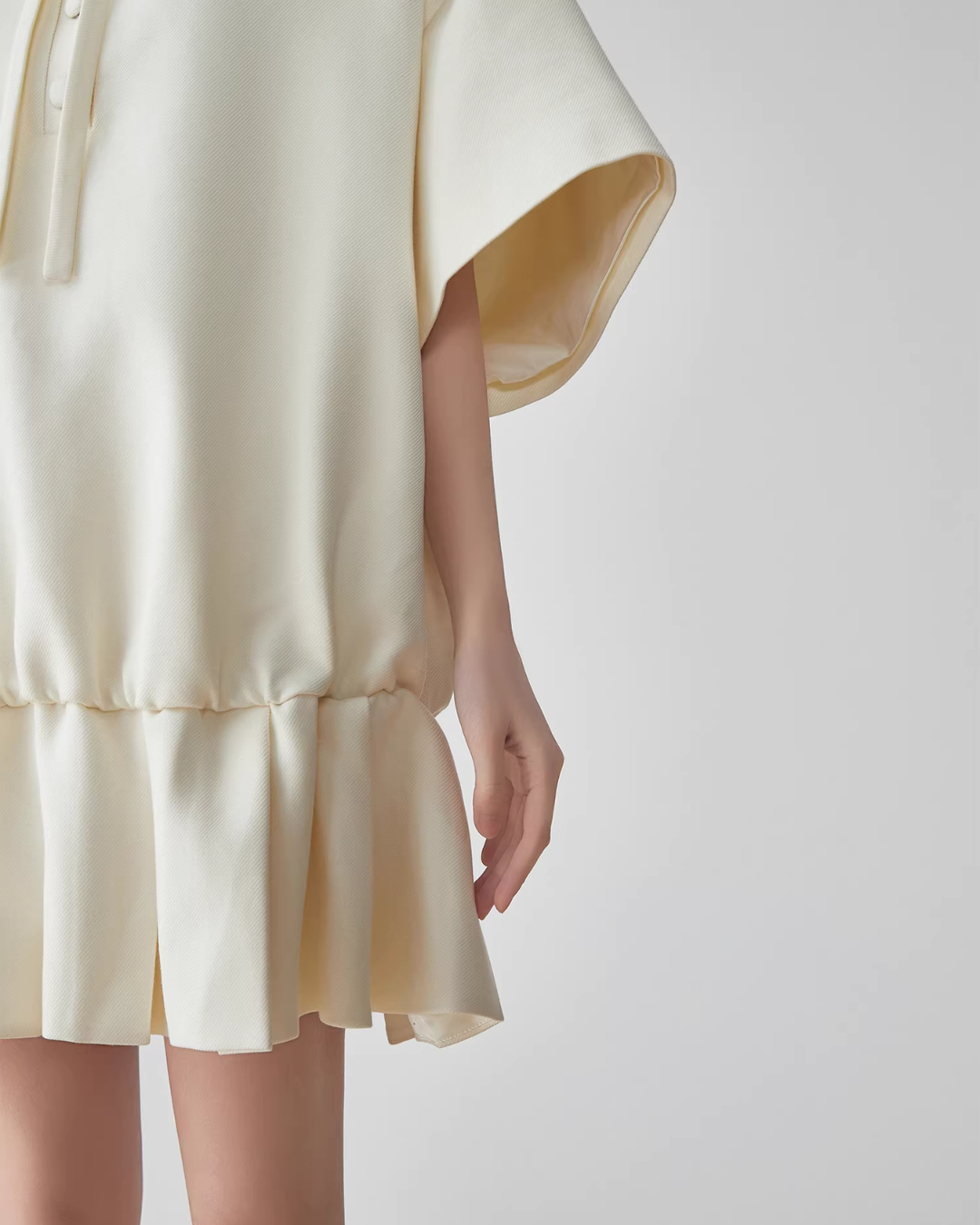 Bow Shape Pleated Dress FER0091