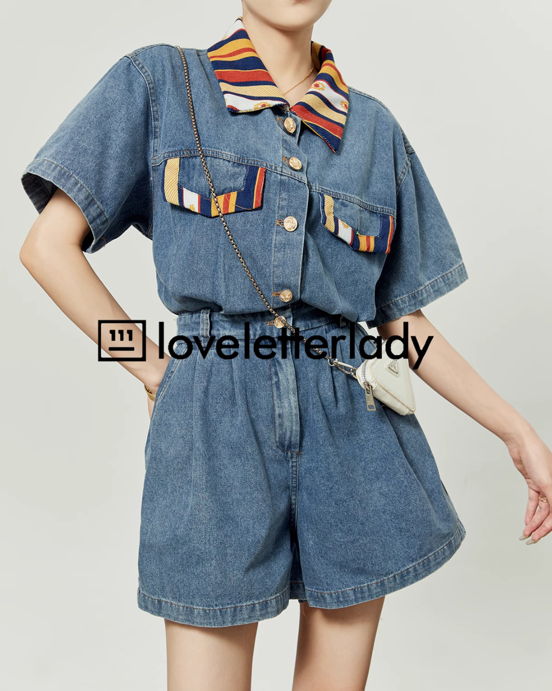 American Casual Denim Jumpsuit LLA0219