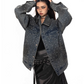 Polka Dot Diamond Denim Jacket BLB0027
