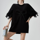 Ribbon & Tulle Frill T-Shirt FER0189