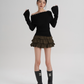 Off-Shoulder Long Sleeve Top SRS0354
