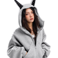 Ear Design Studded Hoodie BGS0022