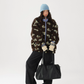 Floral Stand Collar Fleece Jacket ACS0325