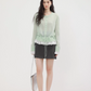 Round Neck Frill Flare Cardigan CHS0009