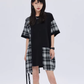 Irregular Patchwork Checkered Dress SHN0038