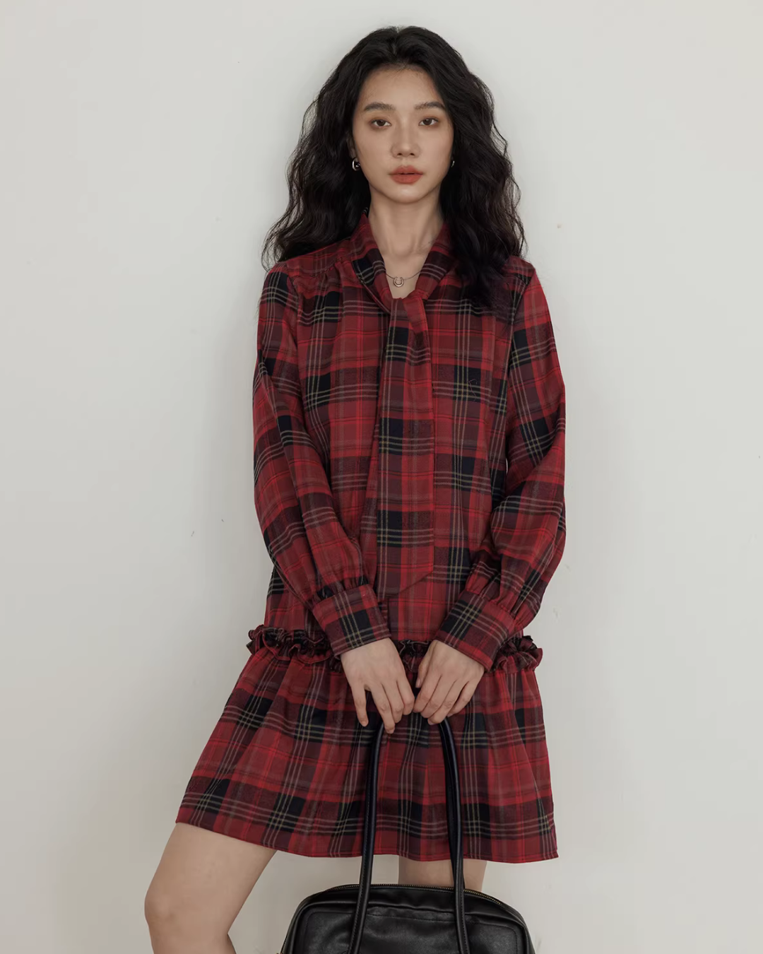 Vintage Plaid Dress VAS0186