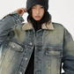 Fur Collar Denim Jacket ACS0314