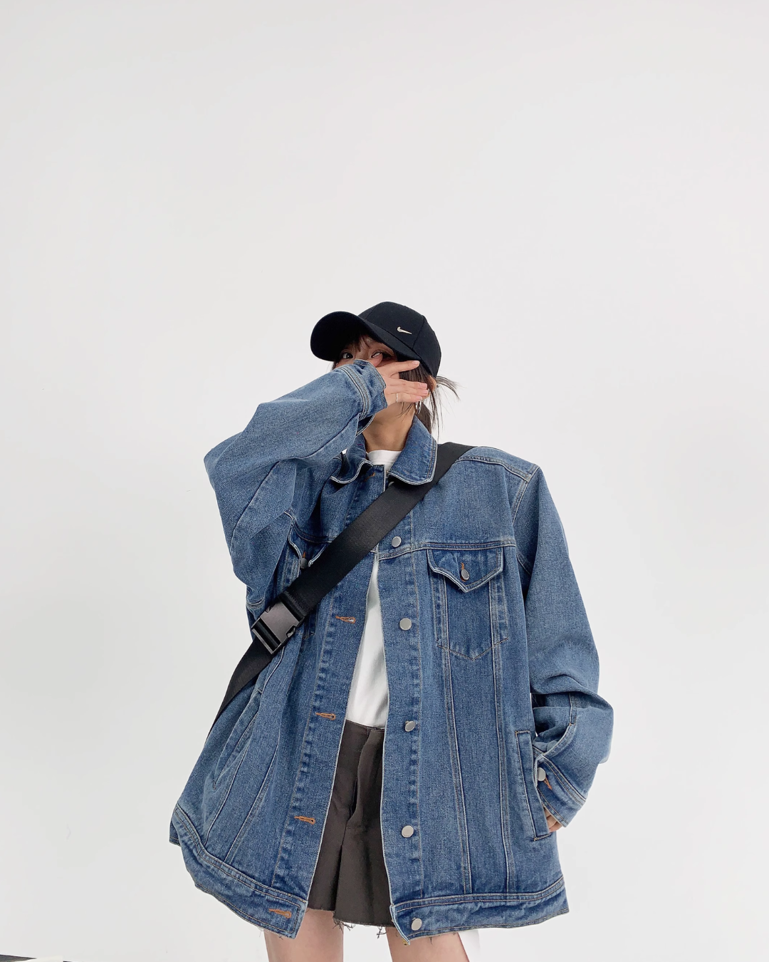 Back Logo Denim Jacket YLS0132