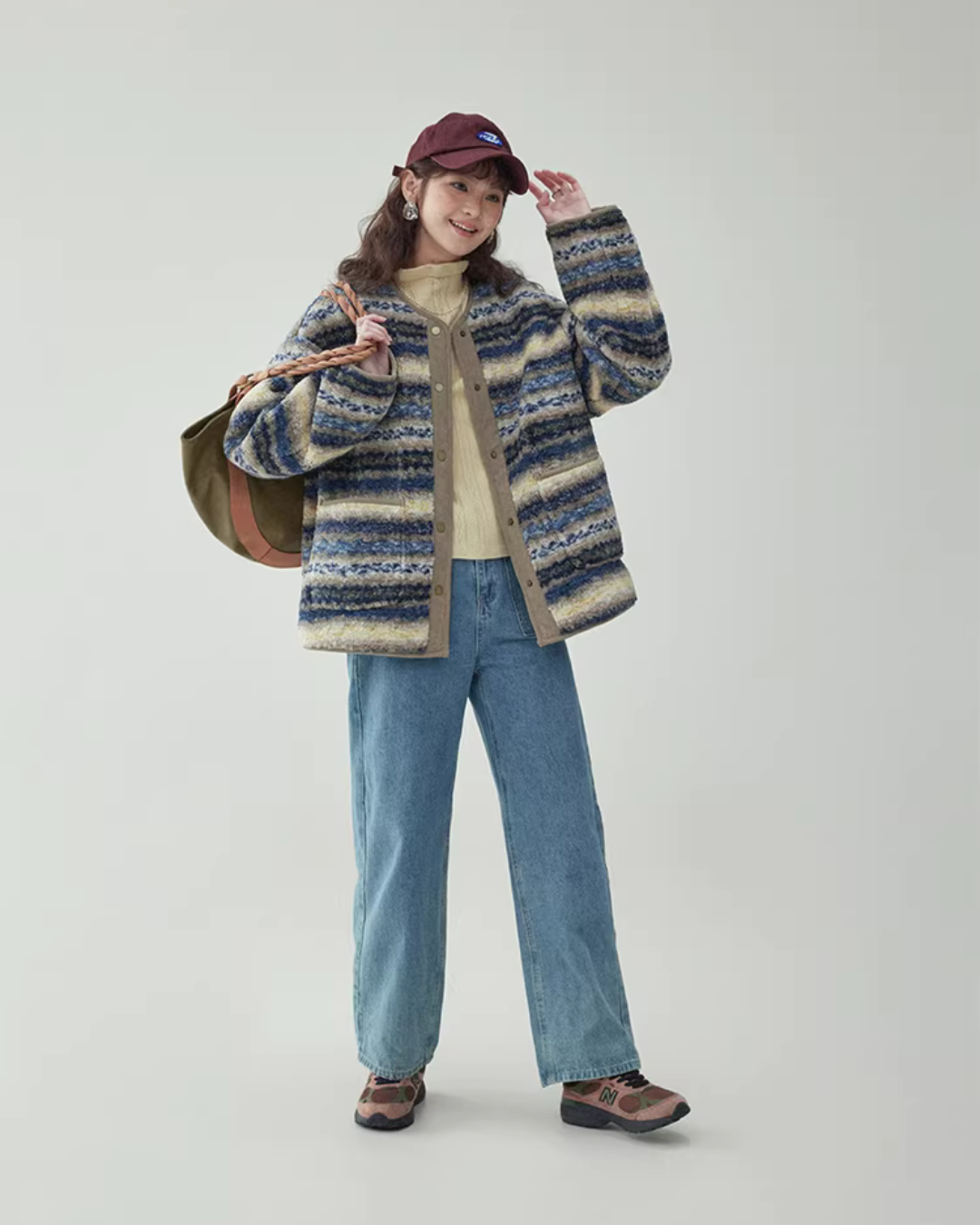 Ethnic Pattern Knit Jacket AMU0044