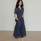 Key Neck Floral Dress VAS0121