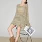 Sheer Oversized Knit Top FER0361