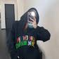 Key Neck Rainbow Logo Sweat Hoodie YLS1058