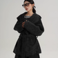 Open Collar Long Coat SRS0414